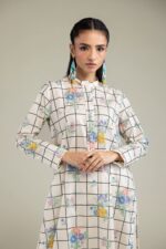 Cambric Floral Kurta - View 4