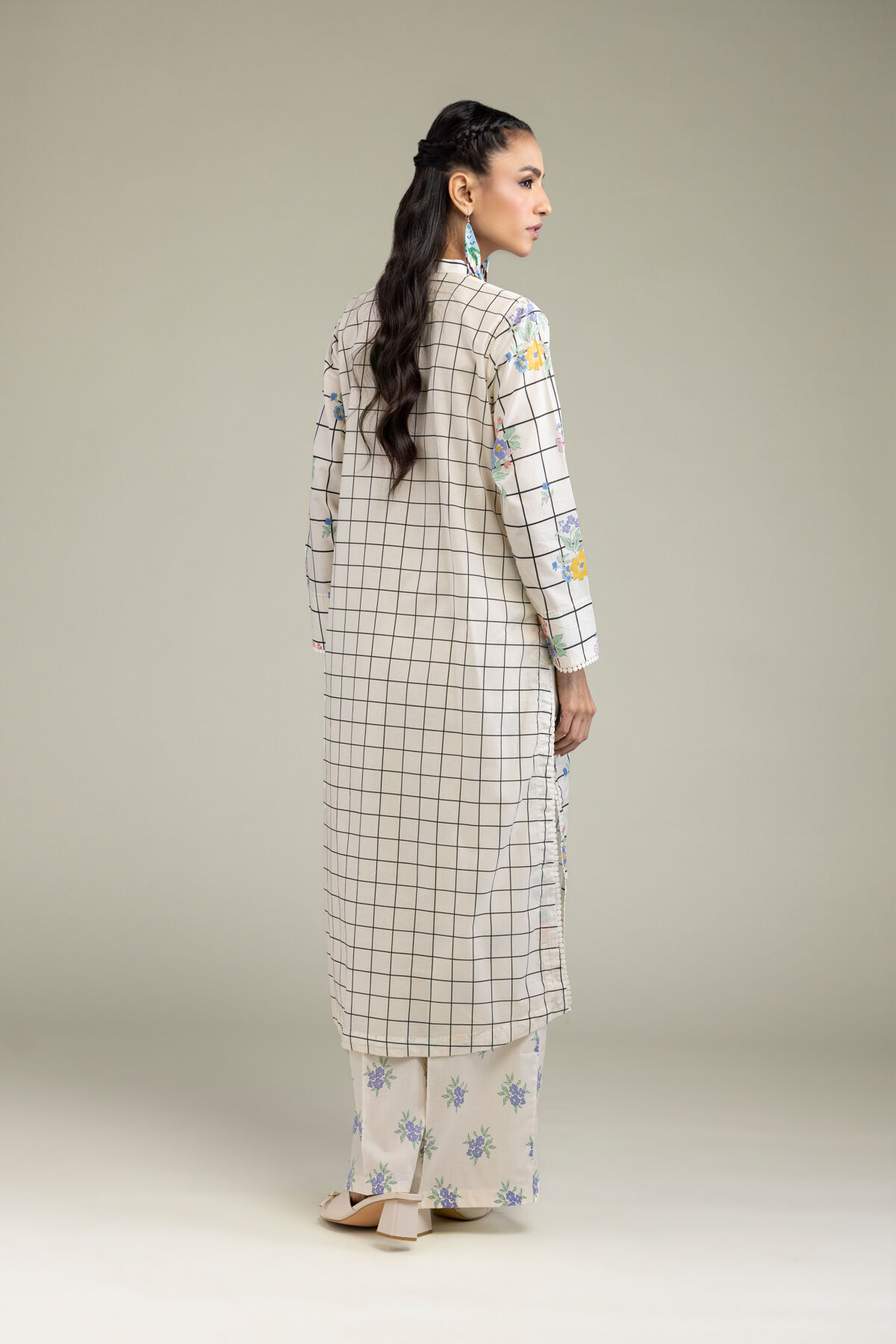 Cambric Floral Kurta-1 Cambric Floral Kurta - View 1