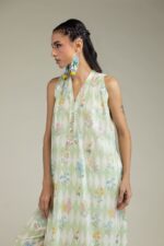 Sleeveless Floral Kurta - View 1