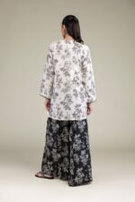 Floral V-Neck Kurta - View 5