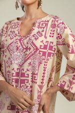 Round V-Neck Kurta - View 1