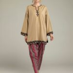 Printed Cambric Shalwar - View 1