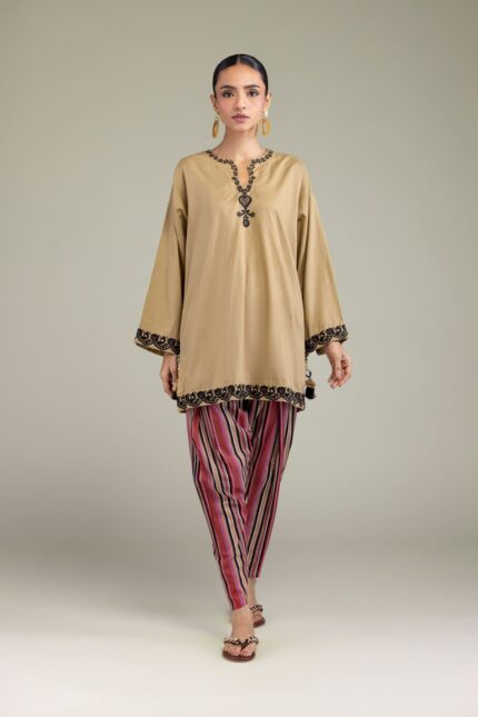 Printed Cambric Shalwar - View 1