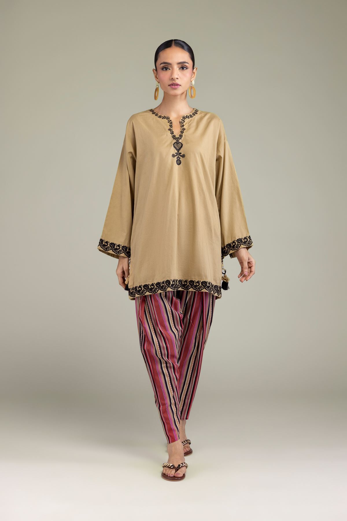 Printed Cambric Shalwar-1 Printed Cambric Shalwar - View 1