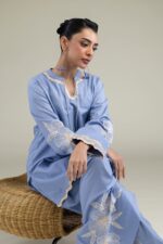 Floral Scalloped Kurta - View 3
