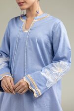 Floral Scalloped Kurta - View 4