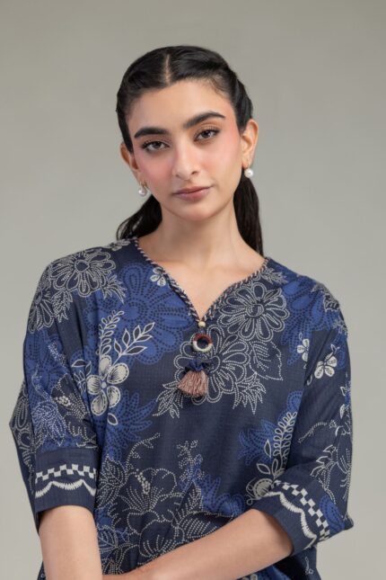 Short Floral Kurta - View 2
