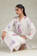 Floral Cotton Pants - View 3