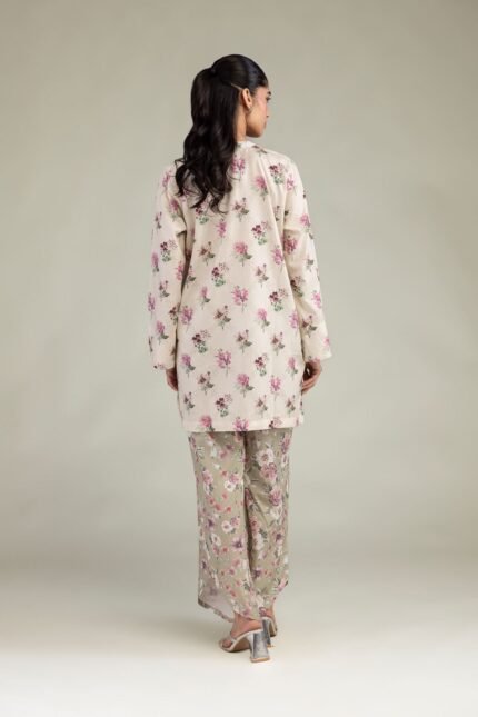 Floral Short Kurta - View 2