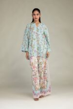 Blue Cotton Pants - View 3