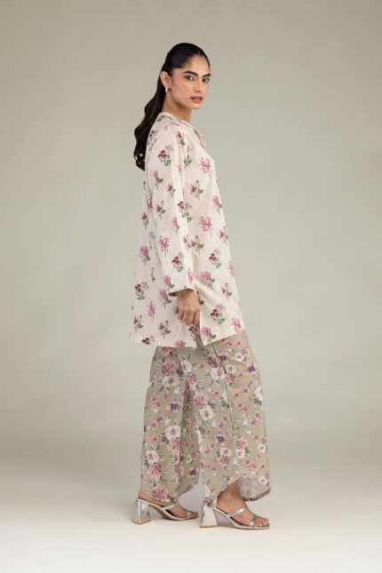 Printed Cotton Pants - View 1