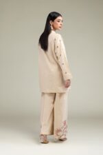 Floral V-Neck Kurta - View 3