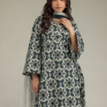 Floral Longline Kurta - View 1