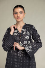 Printed V-Neck Kurta - View 5