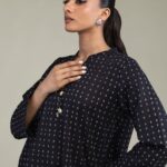 Cotton V-Neck Kurta - View 1