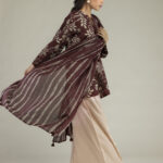 Brown Printed Dupatta - View 1