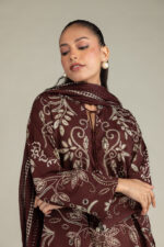 Brown Printed Dupatta - View 2