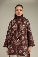 Brown Printed Dupatta - View 5