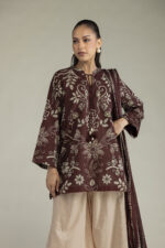 Brown Printed Dupatta - View 6