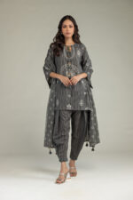 Gray Printed Dupatta - View 5