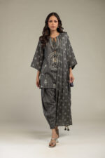 Gray Printed Dupatta - View 7