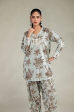 Short Floral Kurta - View 4