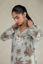 Short Floral Kurta - View 1
