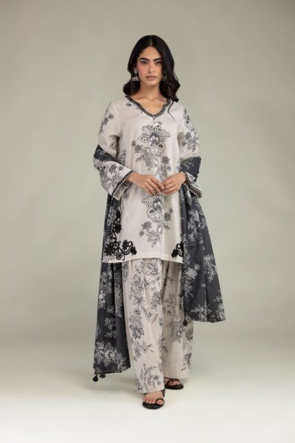 Floral Cambric Shalwar 1