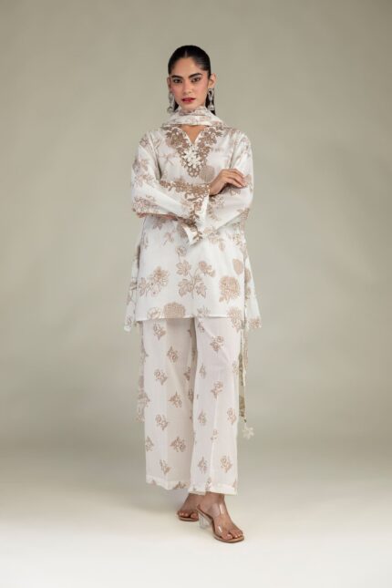 Floral Cambric Pants - View 2