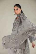 Floral Lawn Dupatta - View 1