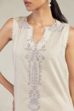 Floral Sleeveless Kurta - View 4