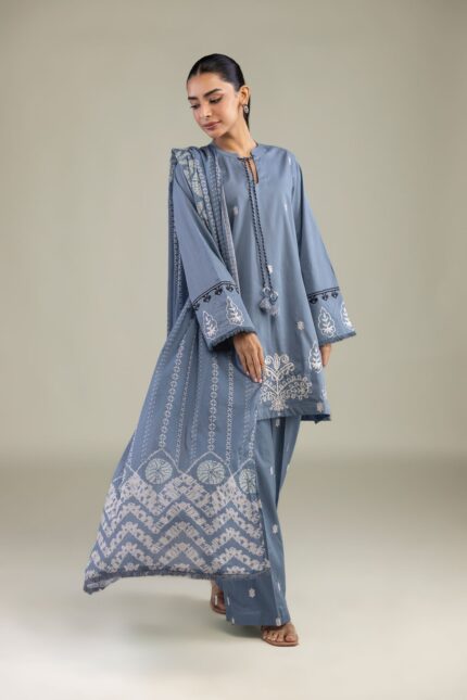 Floral Lawn Dupatta - View 2