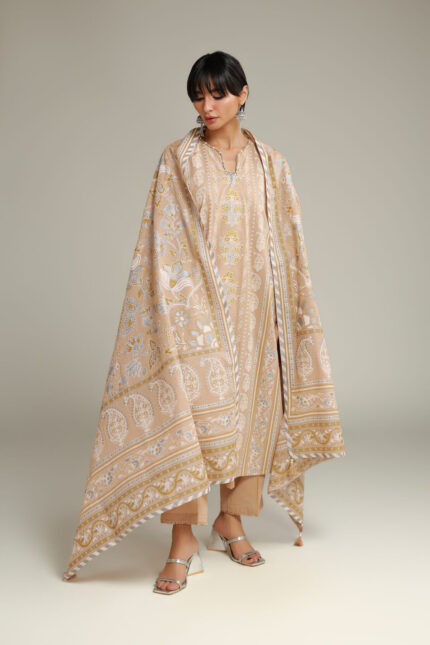 Floral Longline Kurta - View 1