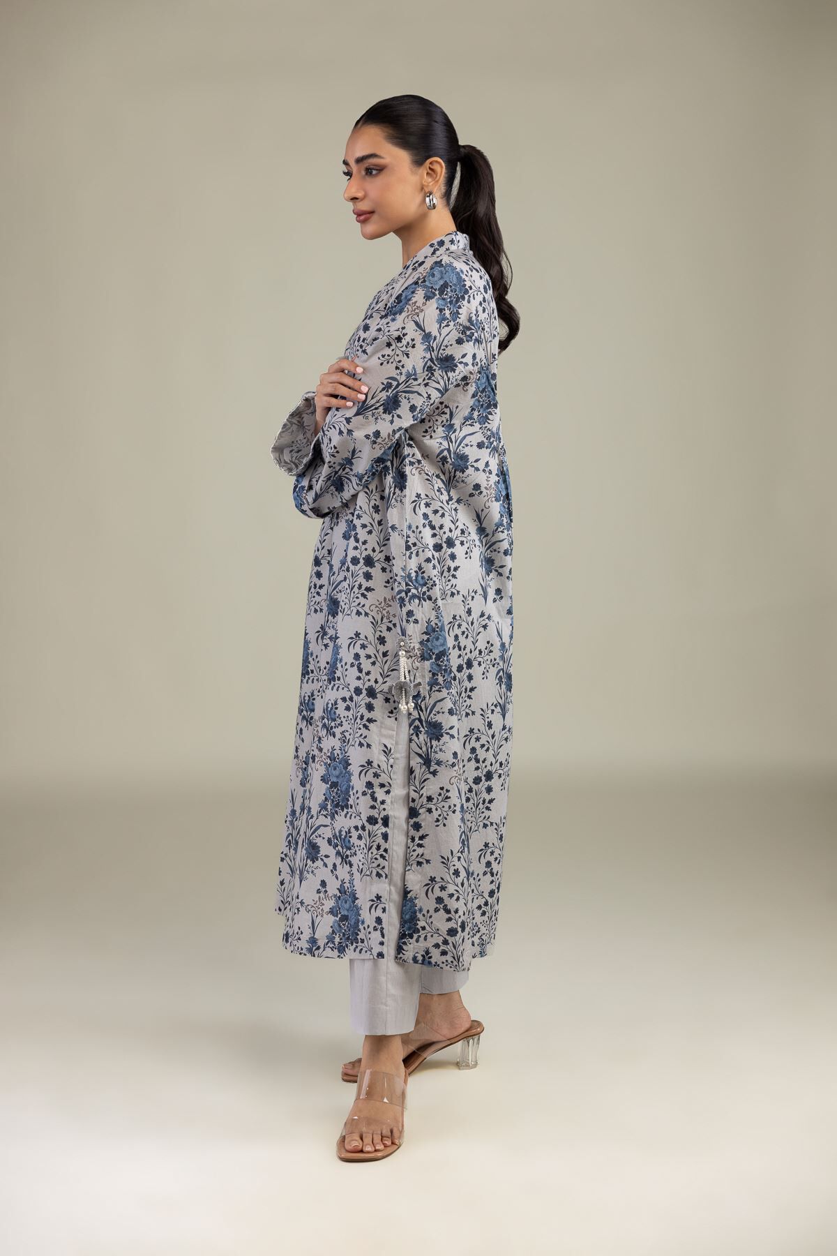 Cotton Solid Pants-1 Cotton Solid Pants - View 1