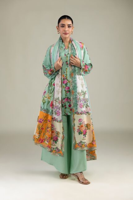 Lawn Floral Dupatta - View 2