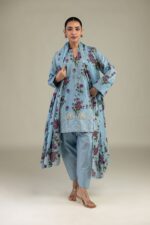 Floral Lawn Dupatta - View 7