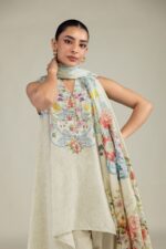 Floral Lawn Dupatta - View 1