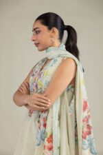 Floral Lawn Dupatta - View 2