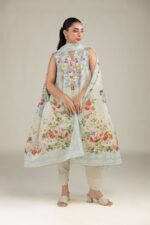 Floral Lawn Dupatta - View 4