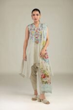 Floral Lawn Dupatta - View 7