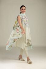 Floral Lawn Dupatta - View 8