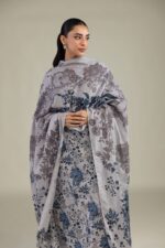Gray Lawn Dupatta - View 6