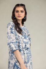 Floral Cambric Kurta - View 4