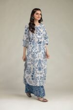 Floral Cambric Kurta - View 2