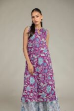 Floral Sleeveless Kurta - View 2