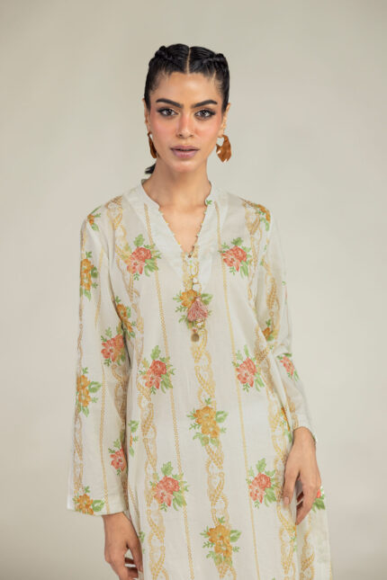 Long Cambric Kurta - View 2