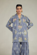 Floral Cambric Kurta - View 5