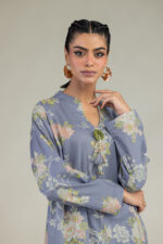 Floral Cambric Kurta - View 3