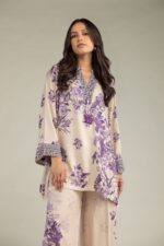 Floral V-Neck Kurta - View 4
