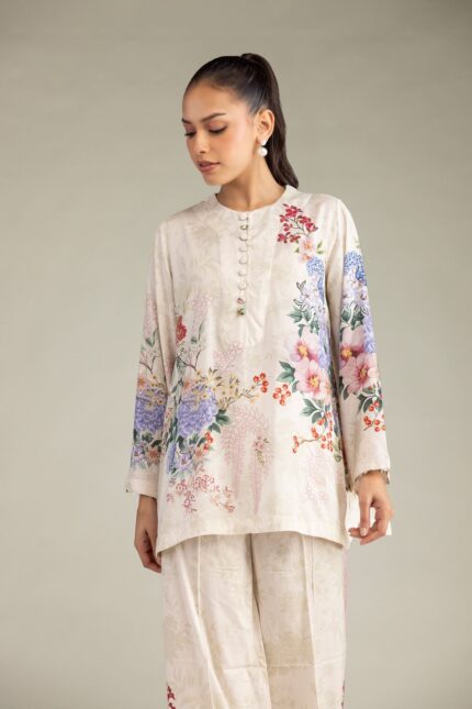 Floral Viscose Pants - View 1